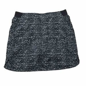 Cypress Club Skort Size‎ M Women Black Stretch Waist Lined Athletic